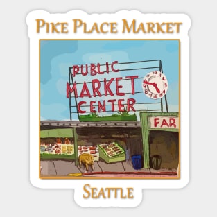 Pike Place Market Seattle Sticker